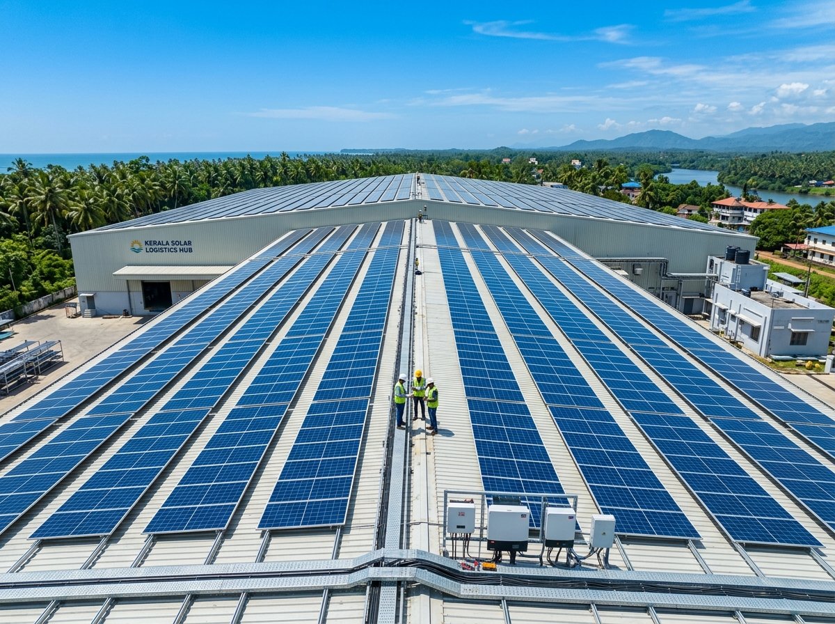120 kW Industrial Logistics Warehouse Solar Plant